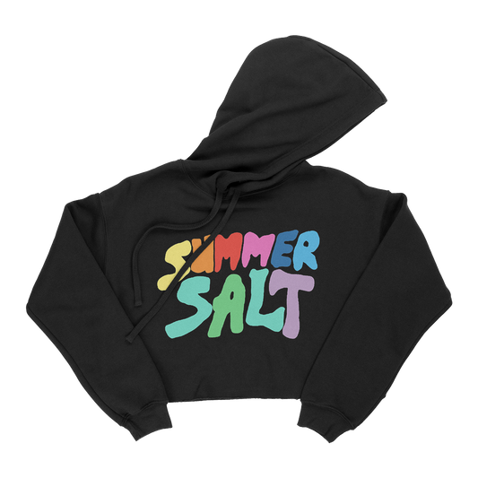 Summer Salt Cropped Rainbow Hoodie