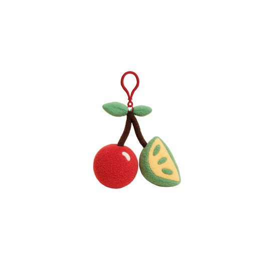 Cherry Lime Plush Pendant